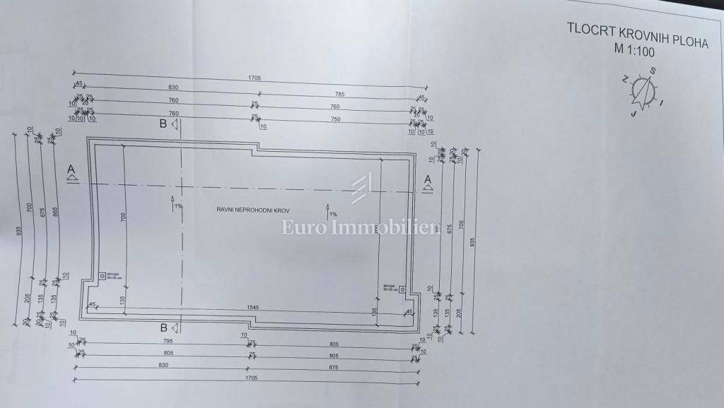 Crikvenica, Terreno con permesso di costruzione 