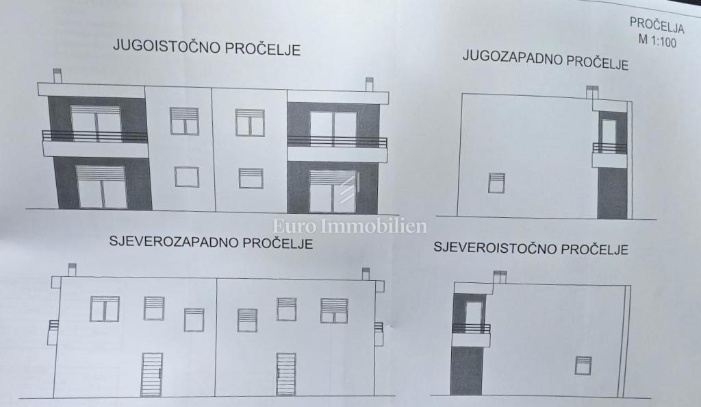 Crikvenica, Terreno con permesso di costruzione 