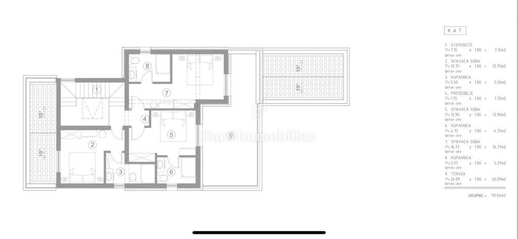 Villa con piscina e vista mare - citta di Krk