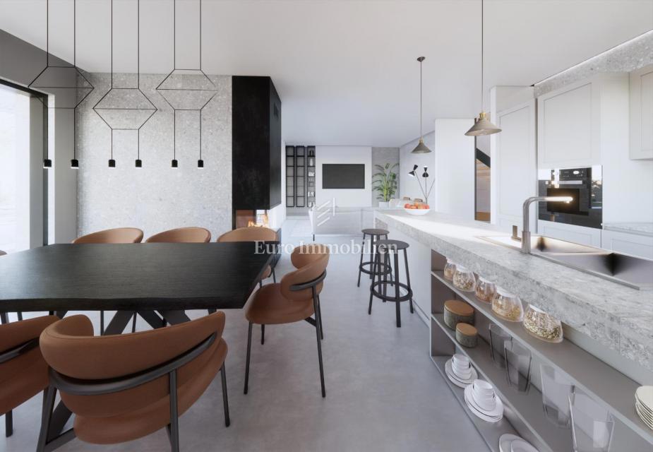 Villa con piscina e vista mare - citta di Krk