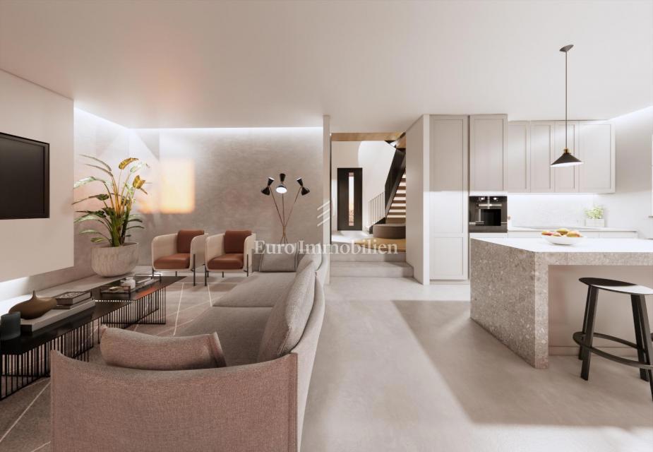 Villa con piscina e vista mare - citta di Krk