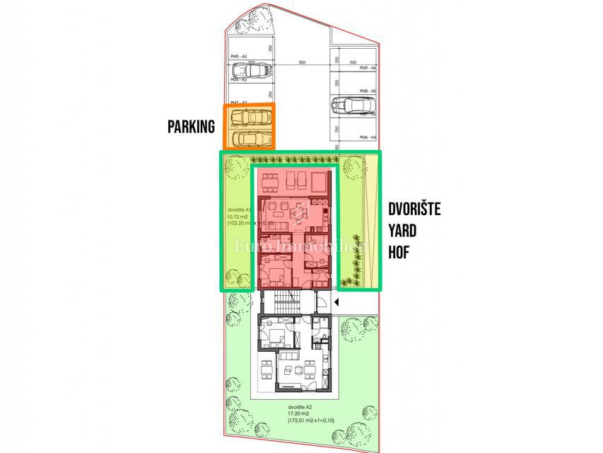 Peroj - Appartamento con giardino privato, vicino alla spiaggia