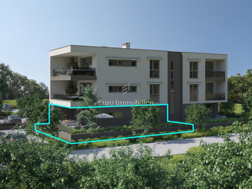 Peroj - Appartamento con giardino privato, vicino alla spiaggia