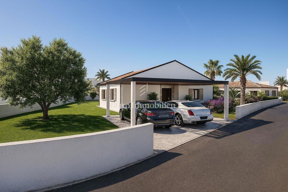 Istria, Tinjan - terreno edificabile con progetto di casa