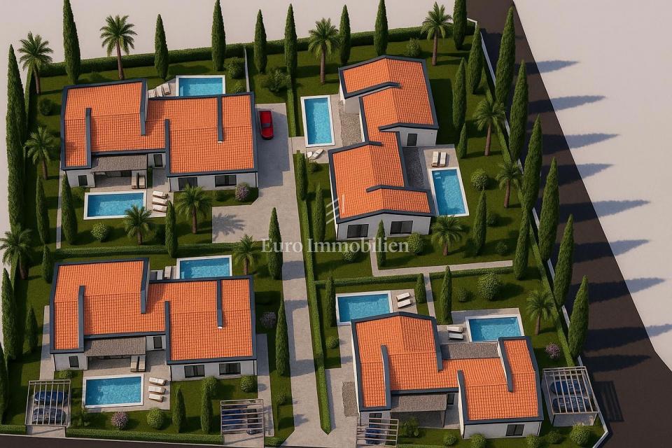 Istria, Tinjan - terreno edificabile con progetto di casa