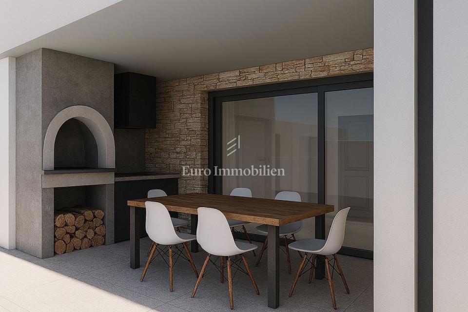 Istria, Tinjan - terreno edificabile con progetto di casa