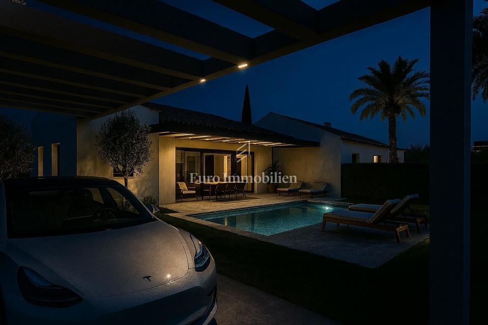 Istria, Tinjan - terreno edificabile con progetto di casa