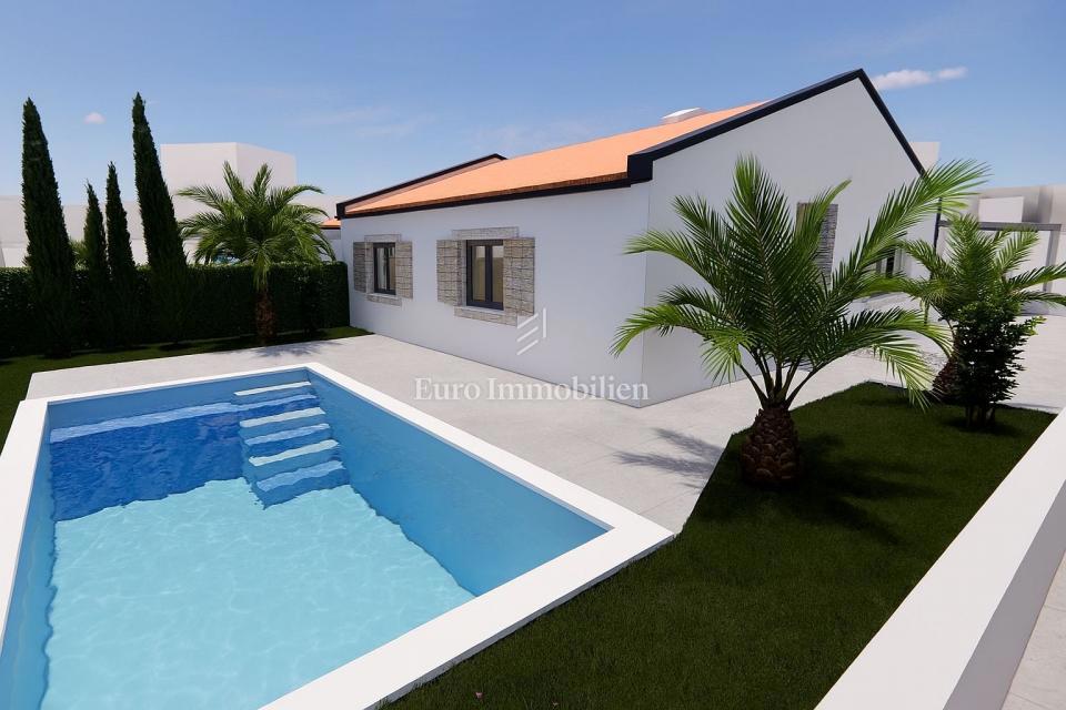 Istria, Tinjan - terreno edificabile con progetto di casa