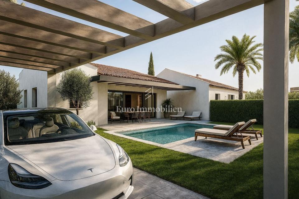 Istria, Tinjan - terreno edificabile con progetto di casa