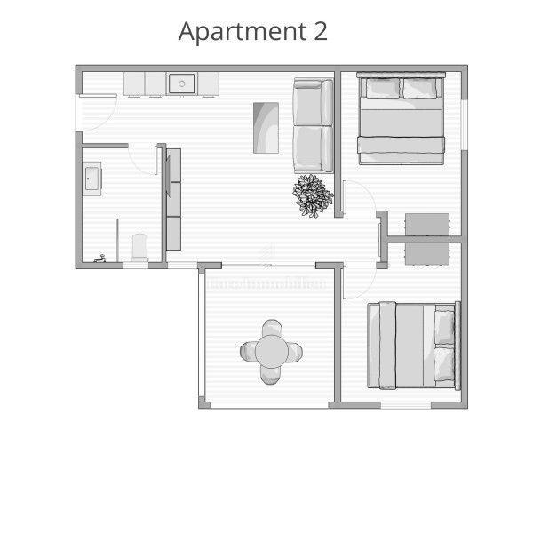 Vir - appartamento in prima fila sul mare con vista aperta