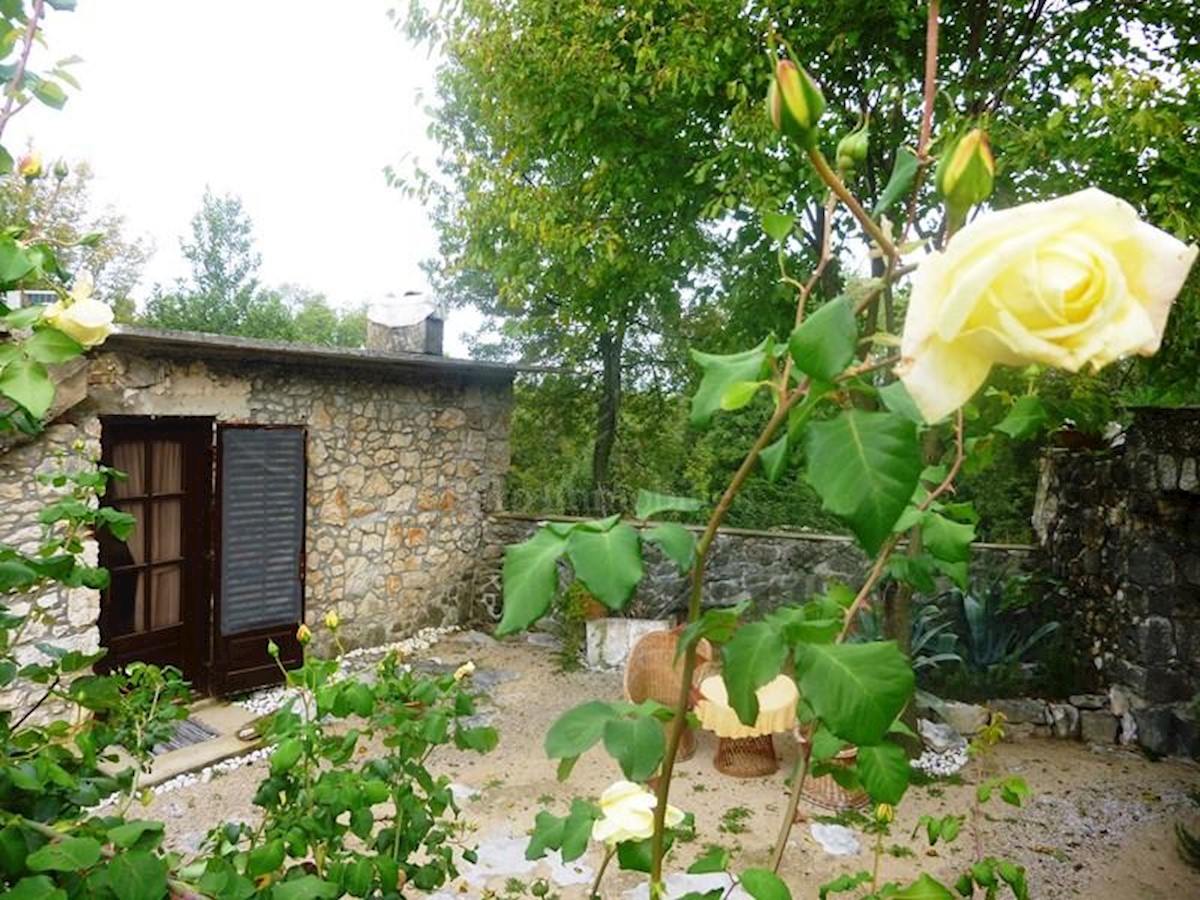 Semi-detached stone house, partially renovated