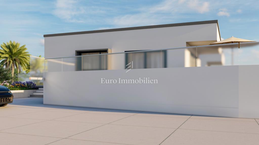 Villa con piscina e vista mare sull'isola di Krk