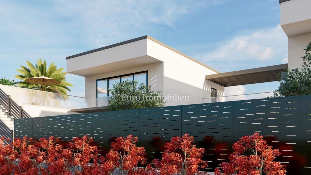 Villa con piscina e vista mare sull'isola di Krk