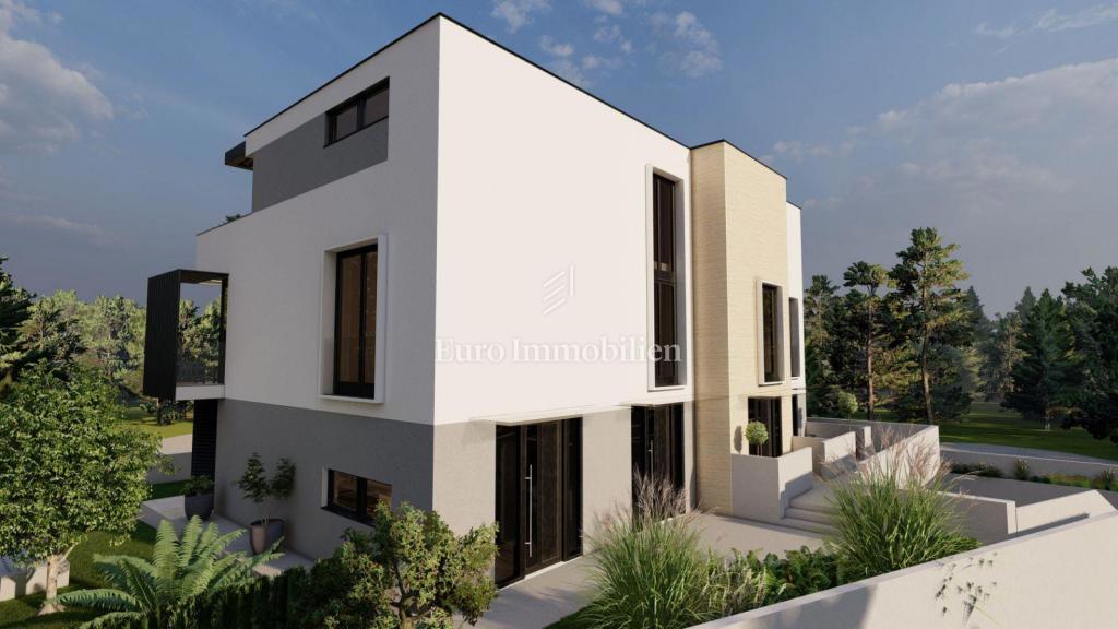 Modern apartment with garden and terrace, new building, island of Krk