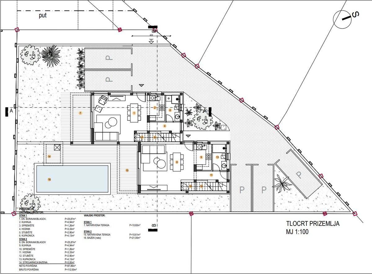 Appartamento con piscina, nuova costruzione Pirovac