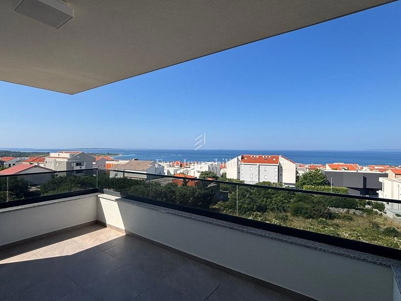 Novalja - appartamento con vista panoramica sul mare