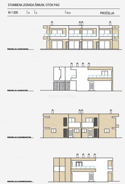 Šimuni, Pag - appartamento duplex con vista panoramica