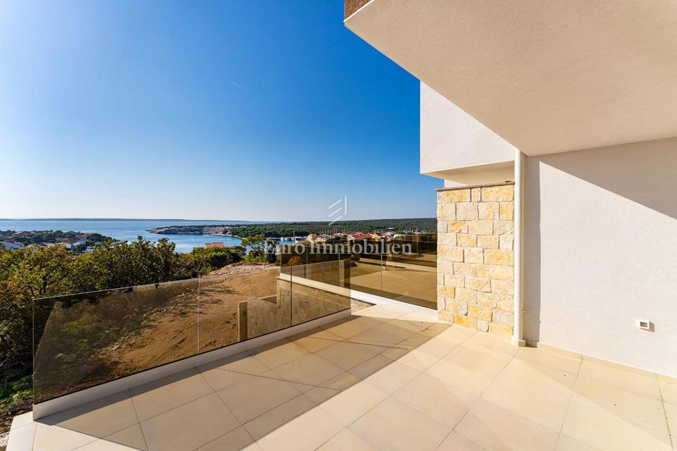 Šimuni, Pag - appartamento duplex con vista panoramica