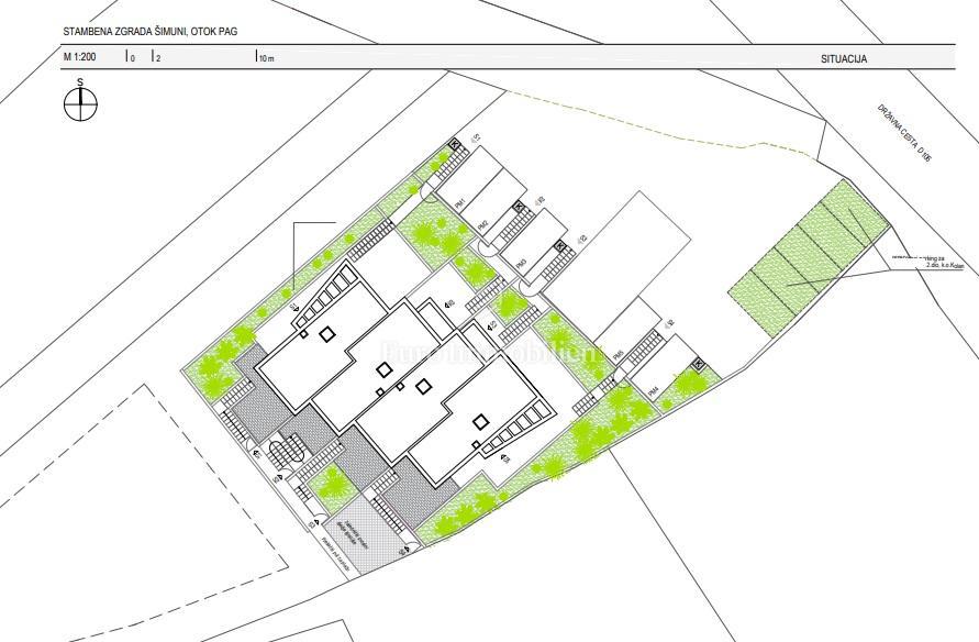 Šimuni, Pag - appartamento duplex con vista panoramica