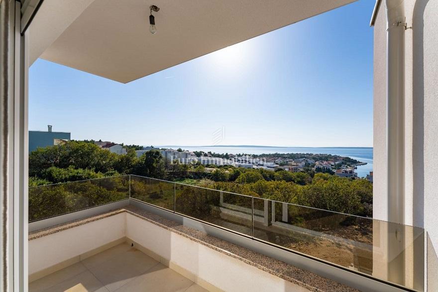 Šimuni, Pag - appartamento duplex con vista panoramica