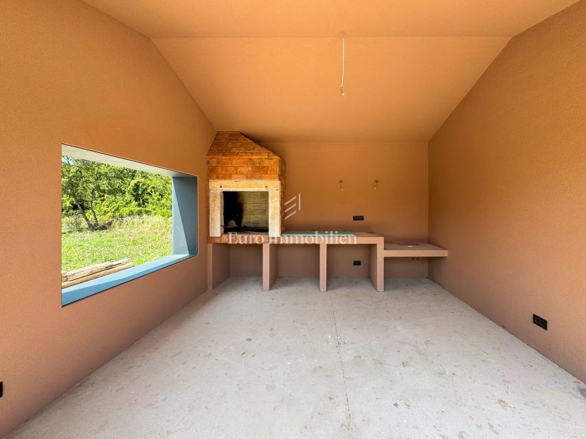 Labin - villa in pietra con piscina