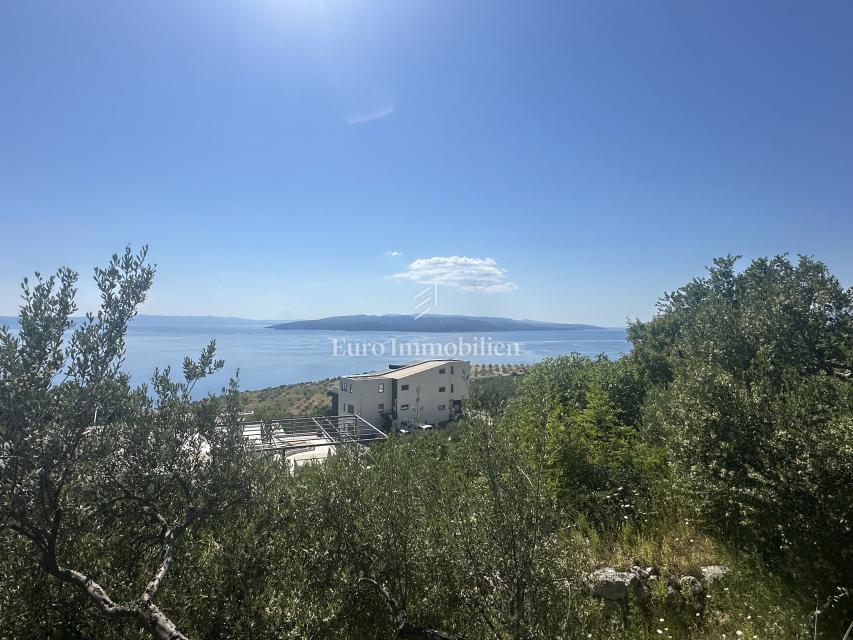 Makarska - terreno edificabile con una bellissima vista