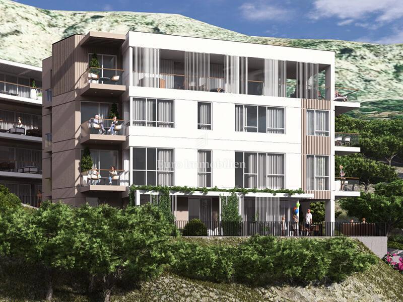 Tučepi, Appartamento in una Nuova Costruzione Vicino al Mare