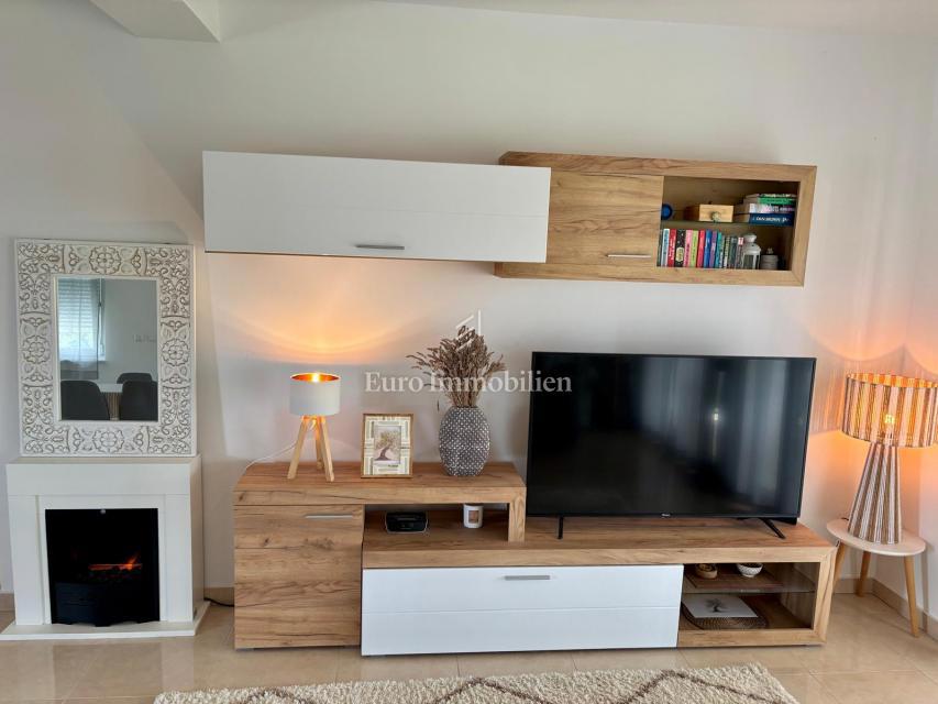 Appartamento con 2 camere e giardino, 150 m dalla spiaggia