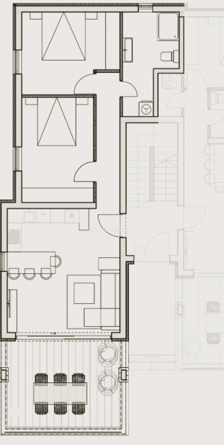 Appartamenti in edificio residenziale vicino al mare, Pag