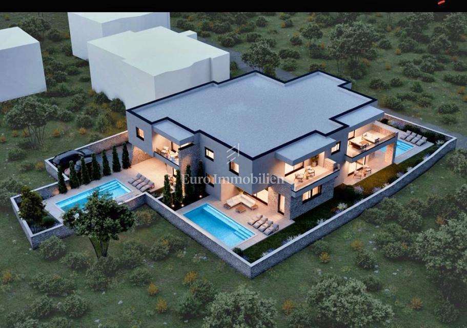 Betina - nuovo appartamento con giardino e piscina vicino al mare