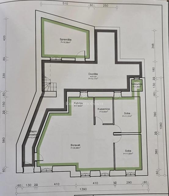 Crikvenica, appartamento in centro con appartamento aggiuntivo