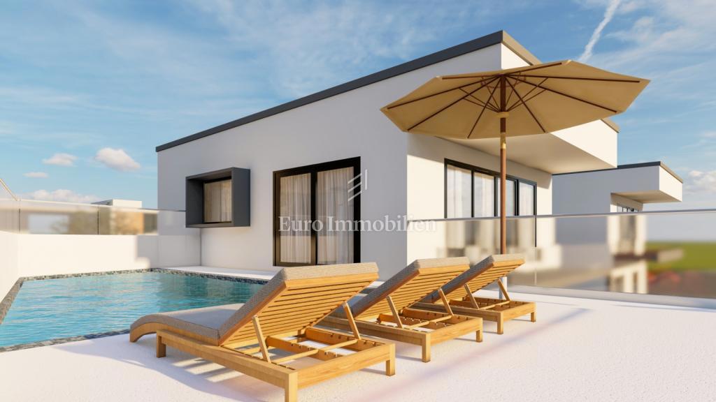 Krk - villa con piscina e vista mare