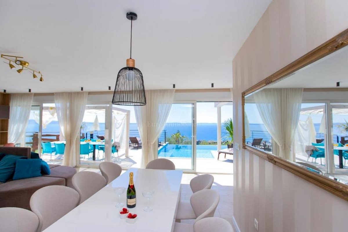 Two luxury villas with pool and sea view, near Split