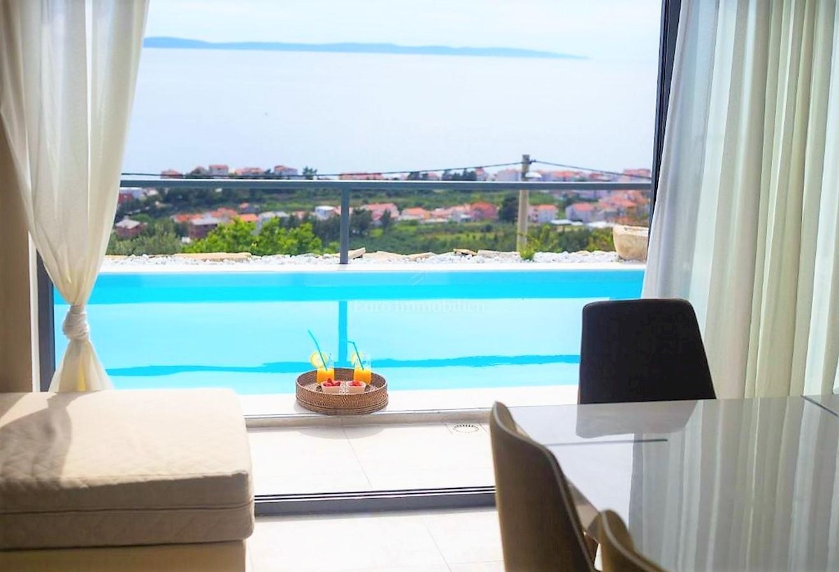 Two luxury villas with pool and sea view, near Split