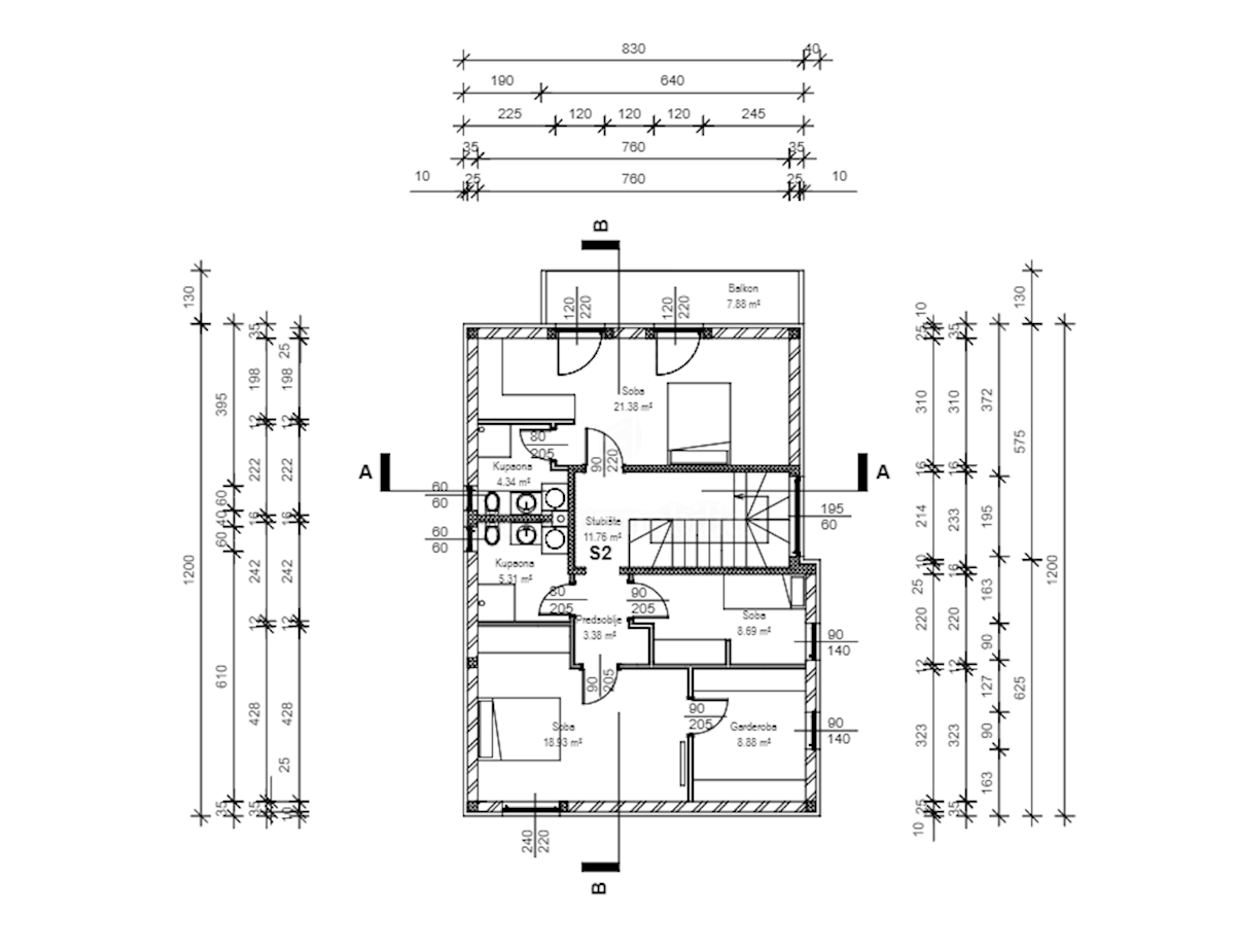 Detached house with 5 apartments, Sv. Filip i Jakov