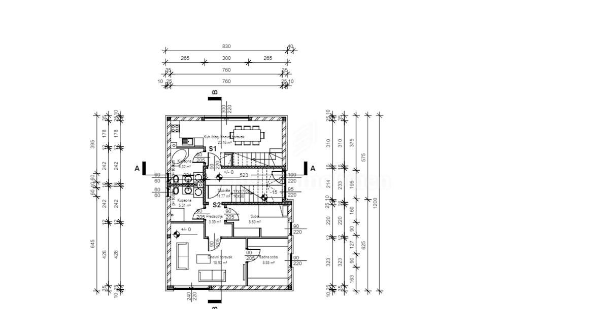 Detached house with 5 apartments, Sv. Filip i Jakov