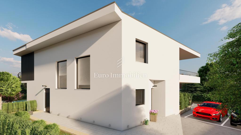 Semi-detached villa under construction, Malinska - island of Krk