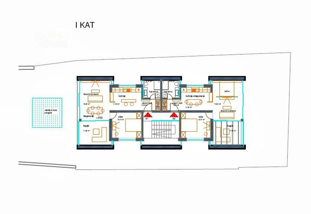 Investment property with conceptual design, Murter