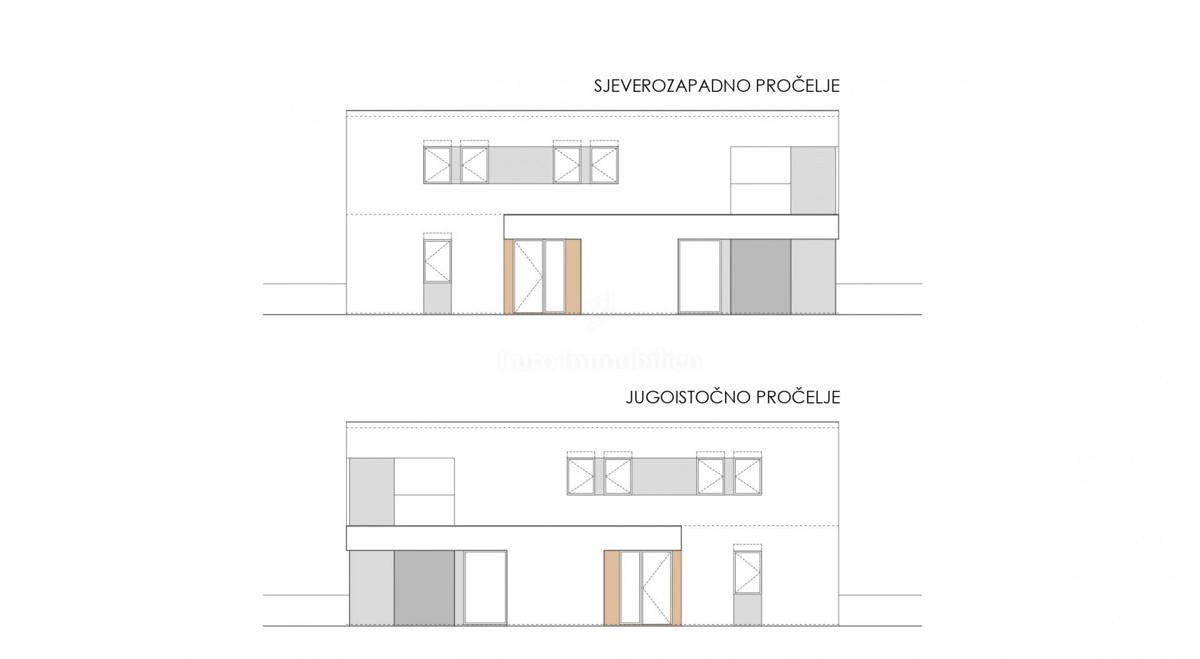 Metà della casa con piscina, Debeljak - Sukošan