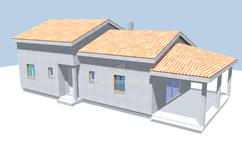 Terreno con concessione edilizia, vista mare