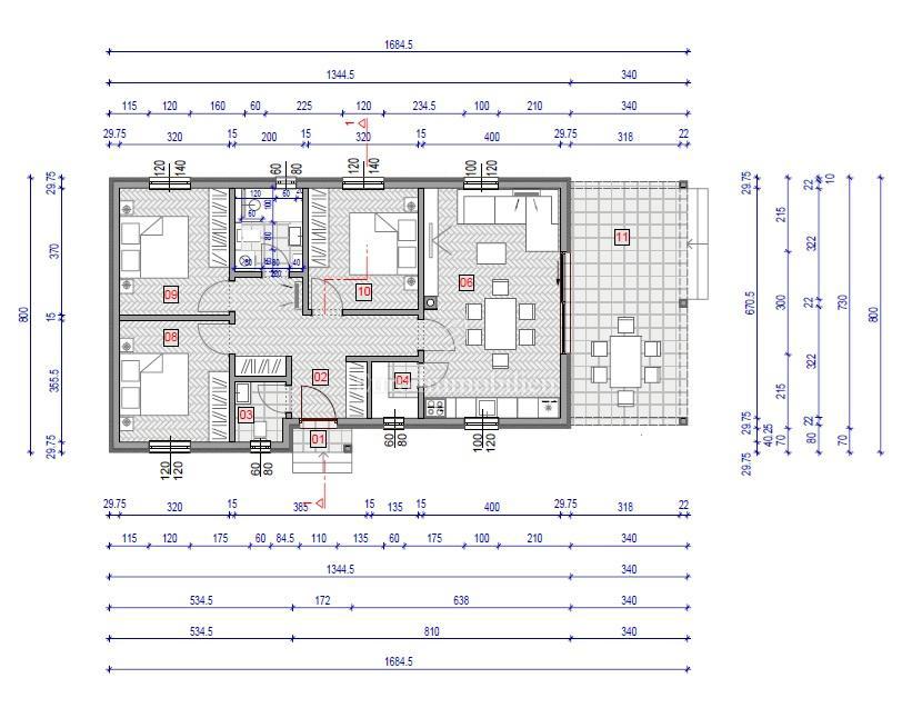 Terreno con concessione edilizia, vista mare