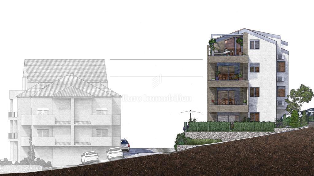Povile - nuovo edificio, appartamento al primo piano con terrazza