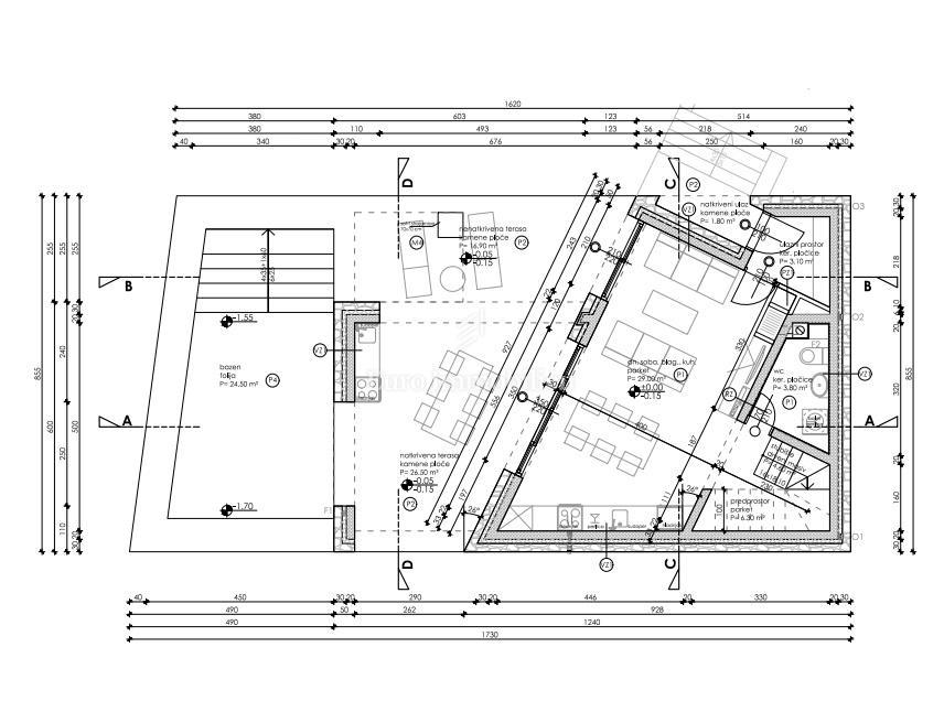 Villa con piscina, a 200 metri dal mare