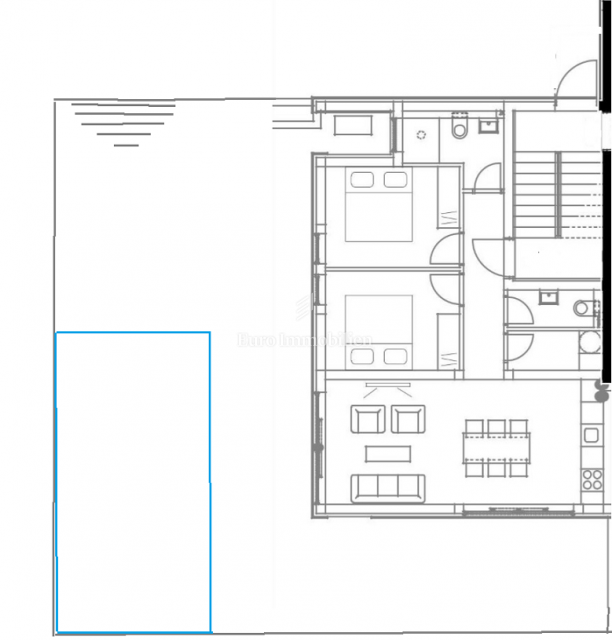 Novalja - appartamento con giardino e piscina
