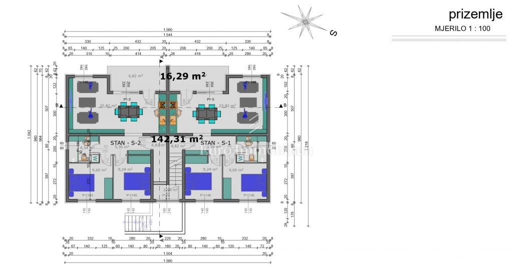 Appartamenti di nuova costruzione a 20 m dal mare