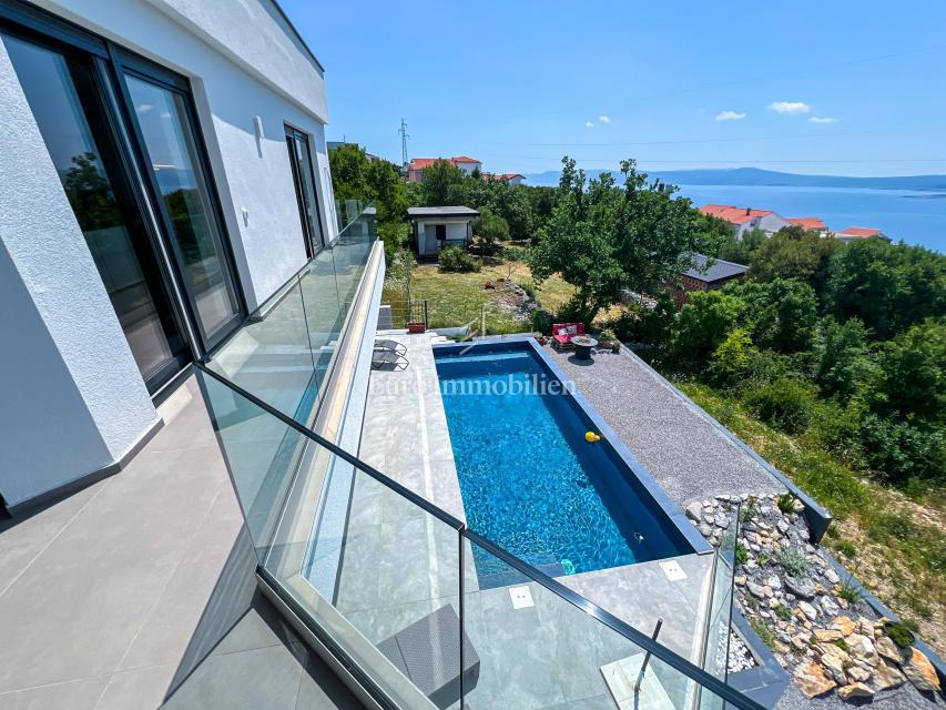 Crikvenica, lussuosa casa moderna con piscina