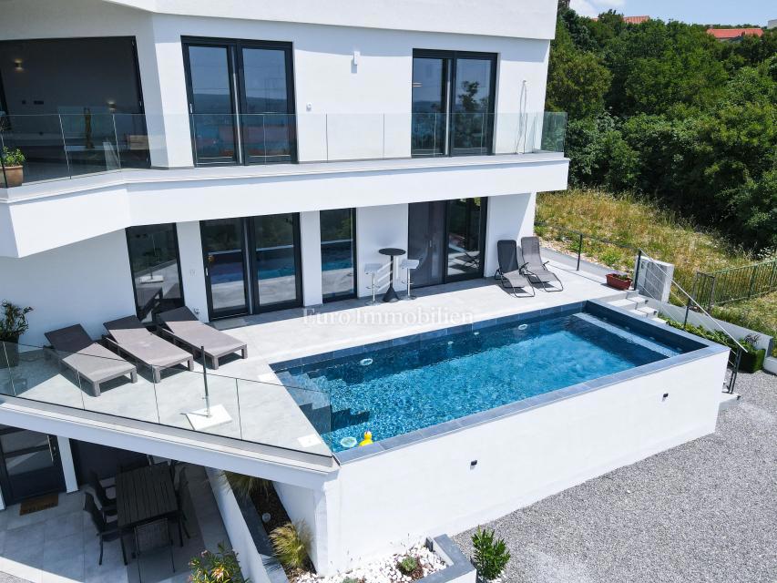 Crikvenica, lussuosa casa moderna con piscina