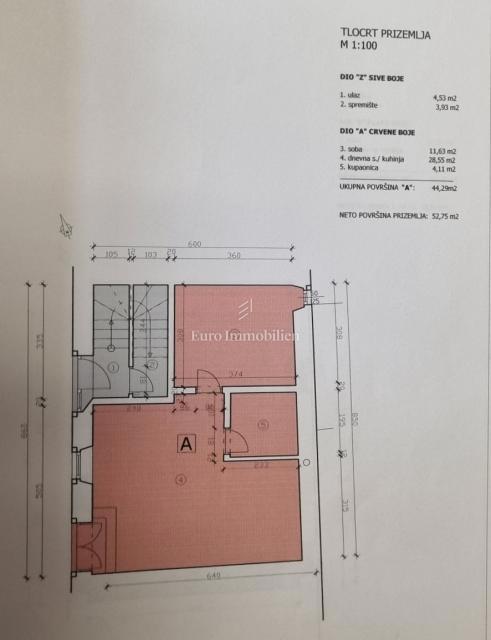 Centro di Orsera - Appartamento al piano terra con una camera da letto