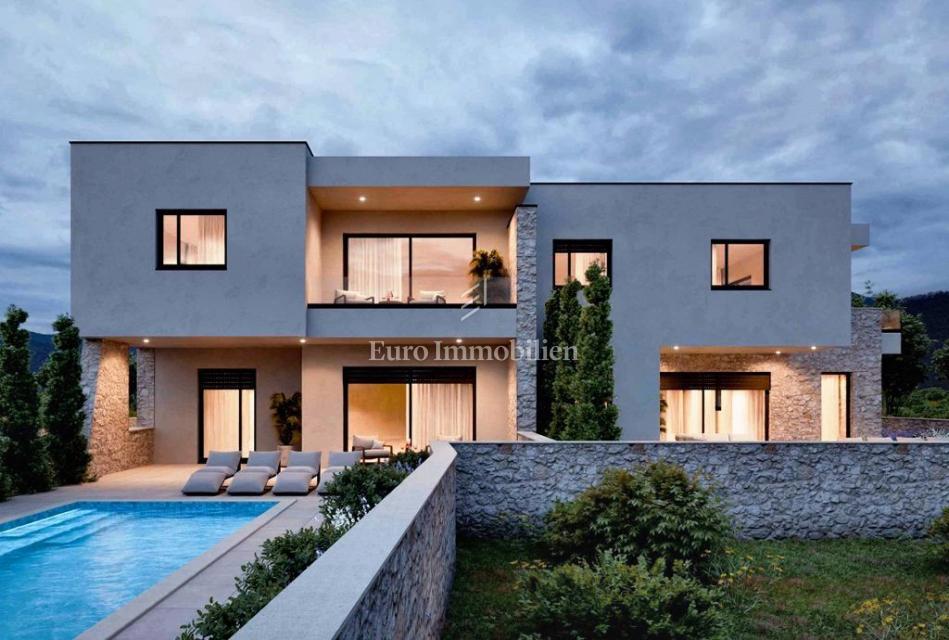 Betina, Tisno - nuovo appartamento con piscina vicino al mare