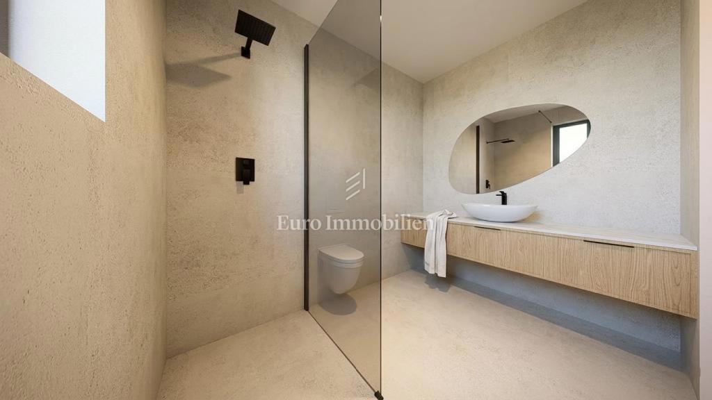 Malinska - nuovo edificio con piscina e giardino